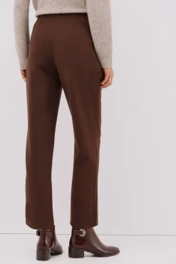 Cortefiel Pantalón cremalleras Marr&oacute;n oscuro New