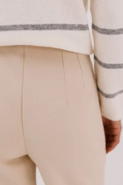 Cortefiel Pantalón cremalleras Beige Hot