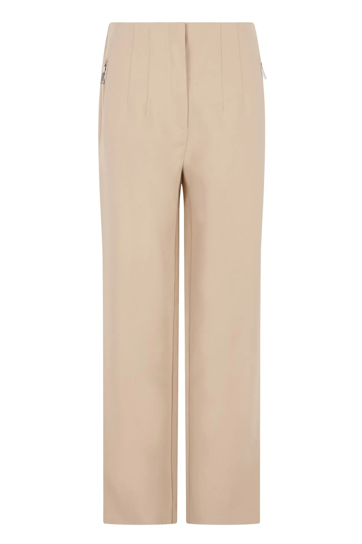 Cortefiel Pantalón cremalleras Beige Hot