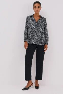 Cortefiel Pantalón cremalleras Negro