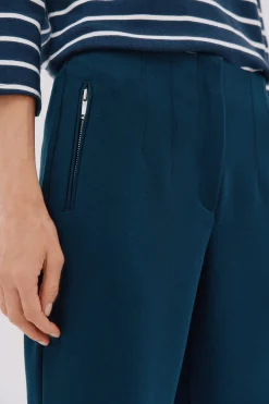 Cortefiel Pantalón cremalleras Azul marino Outlet