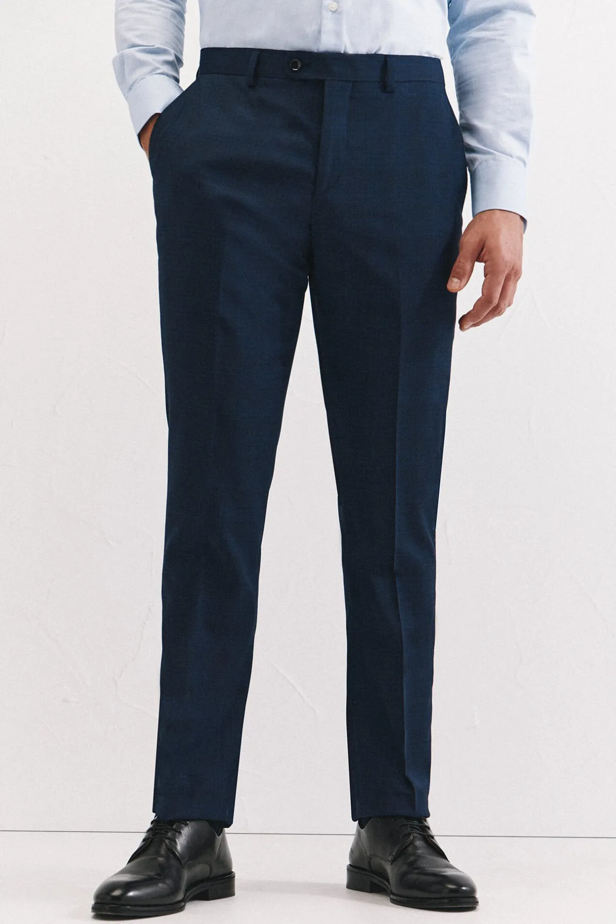 Cortefiel Pantalón cuadro azul slim fit Azul oscuro Discount