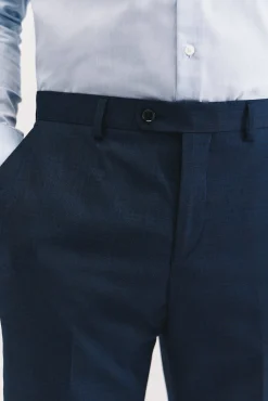 Cortefiel Pantalón cuadro azul slim fit Azul oscuro Discount