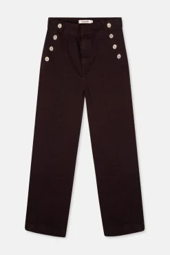 Silbon Pantalón culotte marinero Marr&oacute;n oscuro Outlet