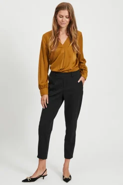 Object Pantalón de corte recto Negro Sale