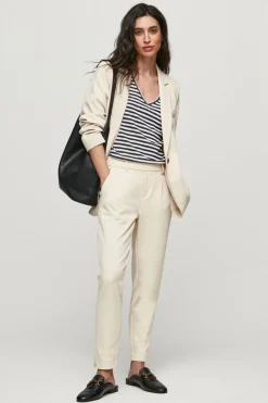 Object Pantalón de corte recto Beige Sale