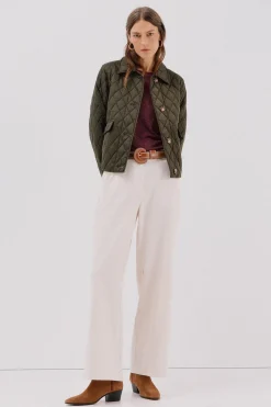 Cortefiel Pantalón de mujer Blanco Sale