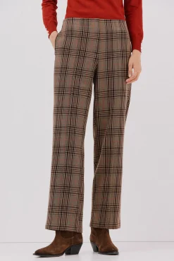 Cortefiel Pantalón de mujer de cuadros Arena Sale