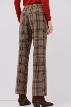 Cortefiel Pantalón de mujer de cuadros Arena Sale