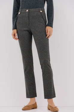 Cortefiel Pantalón de mujer de punto Estampado gris Discount