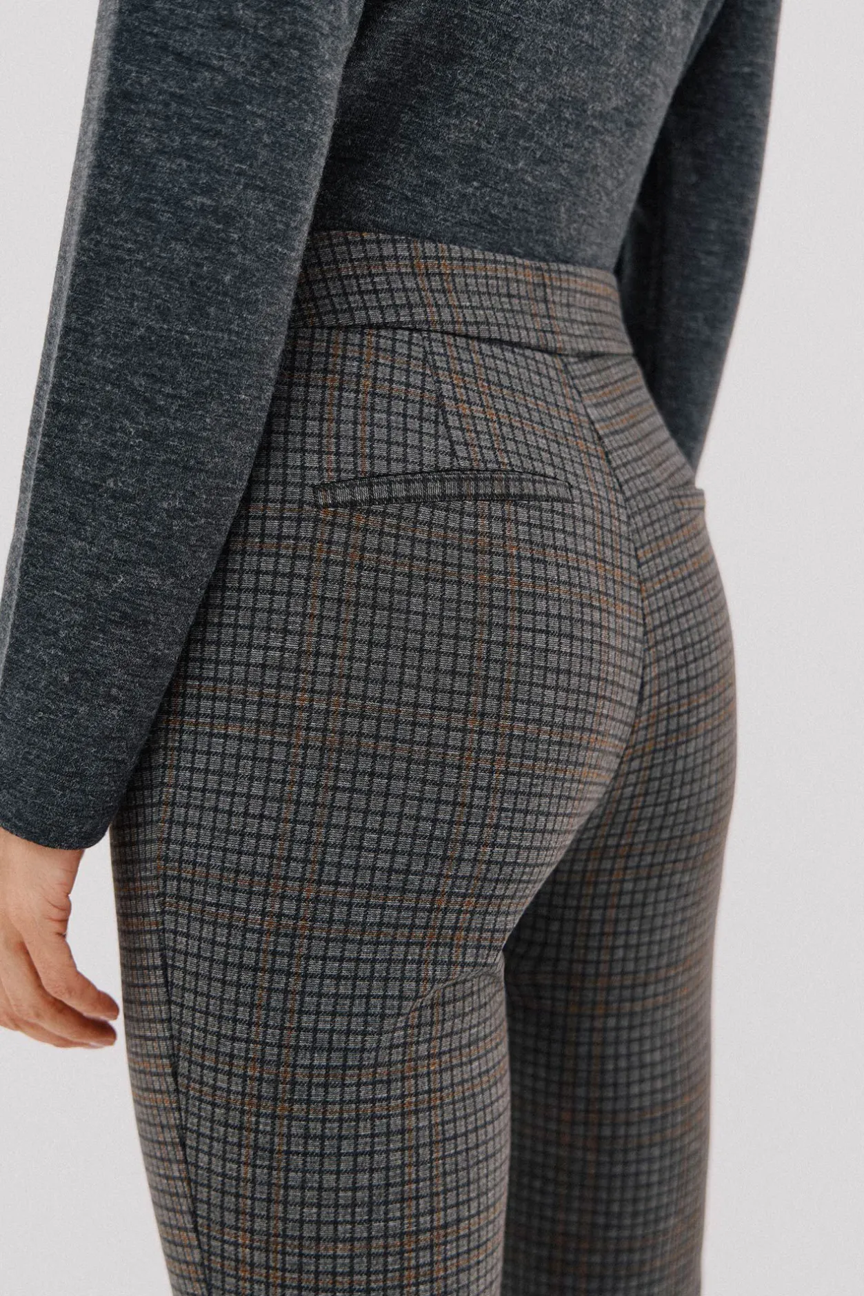 Cortefiel Pantalón de mujer de punto Estampado gris Discount