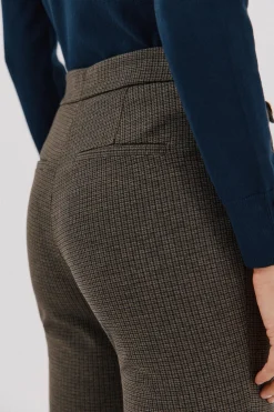 Cortefiel Pantalón de mujer de punto Estampado marr&oacute;n Hot