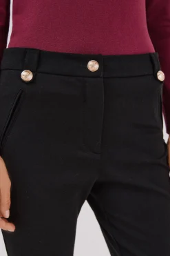 Cortefiel Pantalón de mujer de punto Negro Discount