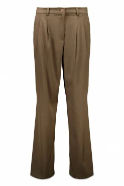 Slowlove Pantalón de pinzas Marrón Discount