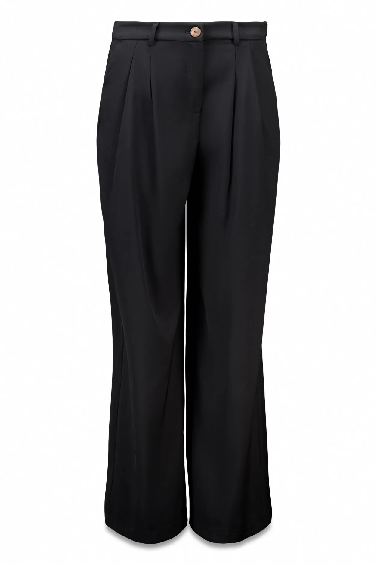 Slowlove Pantalón de pinzas Negro Hot