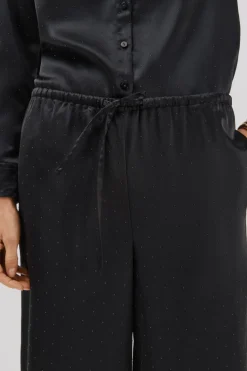 Cortefiel Pantalón de strass Negro Best