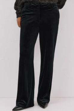 Cortefiel Pantalón de terciopelo Negro Online