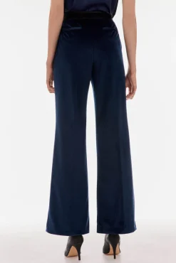 TFP by Tamara Falcó Pantalón de terciopelo Azul Outlet