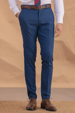 Celopman Pantalón de Traje azul Clearance