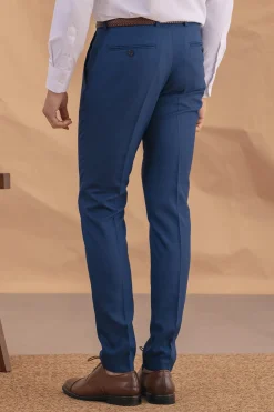 Celopman Pantalón de Traje azul Clearance