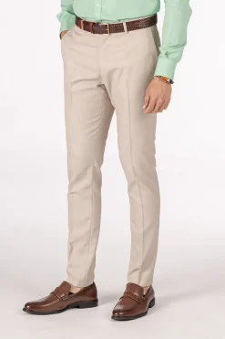 Celopman Pantalón de Traje blanco New