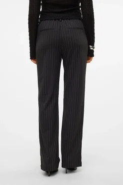 Vero Moda Pantalón de traje raya diplomática Negro New