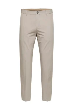Selected Pantalón de traje slim fit elaborado con materiales reciclados. Beige Clearance