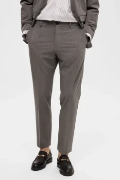 Selected Pantalón de traje slim fit Gris Online