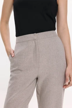 Vila Pantalón de vestir con viscosa Gris Discount
