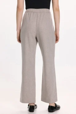 Vila Pantalón de vestir con viscosa Gris Discount