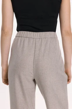 Vila Pantalón de vestir con viscosa Gris Discount