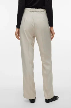Vero Moda Pantalón de vestir de mujer corte recto Beige Clearance