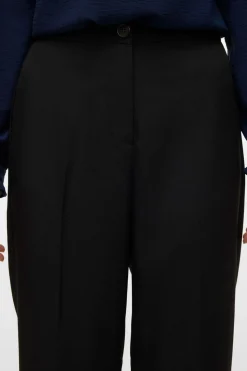 Vero Moda Pantalón de vestir de mujer corte recto Negro Discount