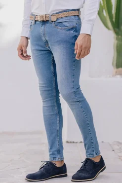 Celopman Pantalón Denim Skinny azul Hot
