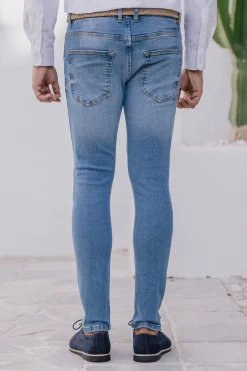 Celopman Pantalón Denim Skinny azul Hot