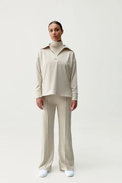 Born Living Yoga Pantalón deportivo Lua beige marfil Clearance