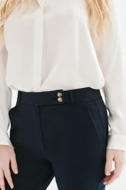 Caroll Pantalón detalle botones Azul marino New