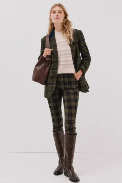 Cortefiel Pantalón elástico confort Estampado verde Online