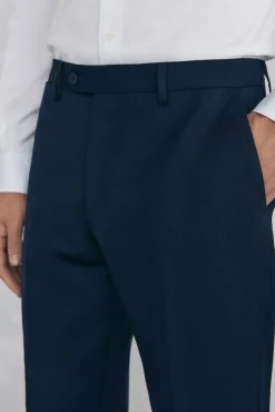 Pedro del Hierro Pantalón estructura bi-stretch slim fit Azul New