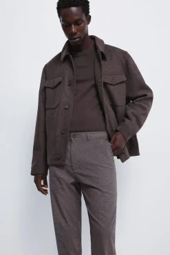 Springfield Pantalón estructura vigoré slim fit estampado