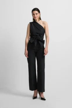 Silbon Pantalón event collection tafeta Negro Online