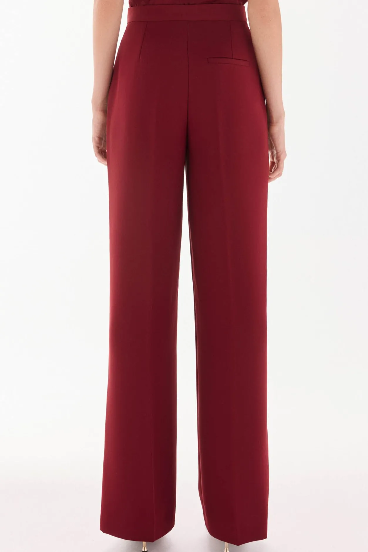 TFP by Tamara Falcó Pantalón flare Burdeos Clearance