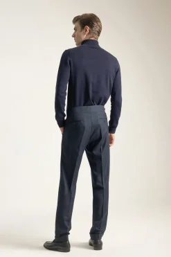 PuroEGO Pantalón gurkha slim fit Azul marino