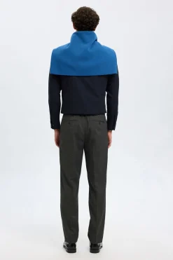 Selected Pantalón informal con pinza Gris oscuro Discount