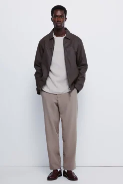 Springfield Pantalón jogger fluido nude