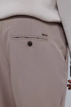 Springfield Pantalón jogger fluido nude