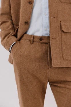 Cortefiel Pantalón lana Camel Best