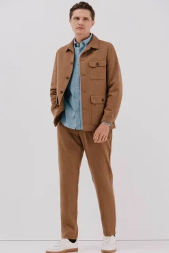 Cortefiel Pantalón lana Camel Best