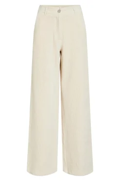 Vila Pantalón largo de pana Beige Discount
