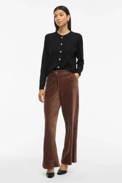 Vila Pantalón largo de pana Marr&oacute;n Best